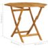 vidaXL 5 Piece Garden Dining Set Solid Teak Wood - Image 11