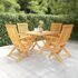 vidaXL 5 Piece Garden Dining Set Solid Teak Wood