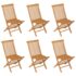 vidaXL 7 Piece Garden Dining Set Solid Teak Wood - Image 7