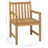 vidaXL 3 Piece Garden Dining Set 80x80 cm Solid Teak Wood - Image 12