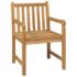vidaXL 3 Piece Garden Dining Set 80x80 cm Solid Teak Wood - Image 4