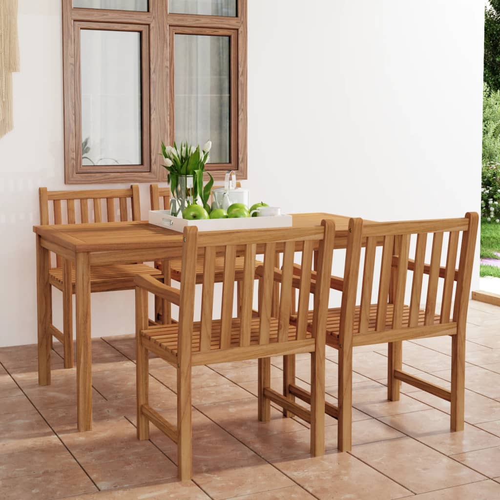8720286227954_m_en_hd_1 vidaXL 5 Piece Garden Dining Set 180x90 cm Solid Teak Wood - Image 1