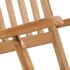 vidaXL Garden Deck Chairs with Footrests and Table Solid Teak Wood - Image 5