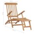 vidaXL Garden Deck Chairs with Footrests and Table Solid Teak Wood - Image 8