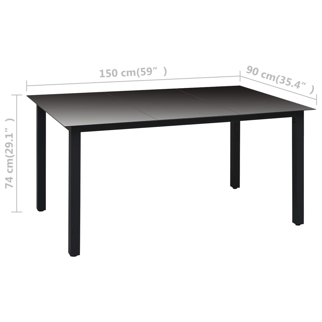 8720286228142_g_en_hd_10 vidaXL 5 Piece Garden Dining Set Black - Image 12