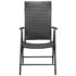 vidaXL 5 Piece Garden Dining Set Black - Image 7