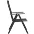 vidaXL 5 Piece Garden Dining Set Black - Image 8