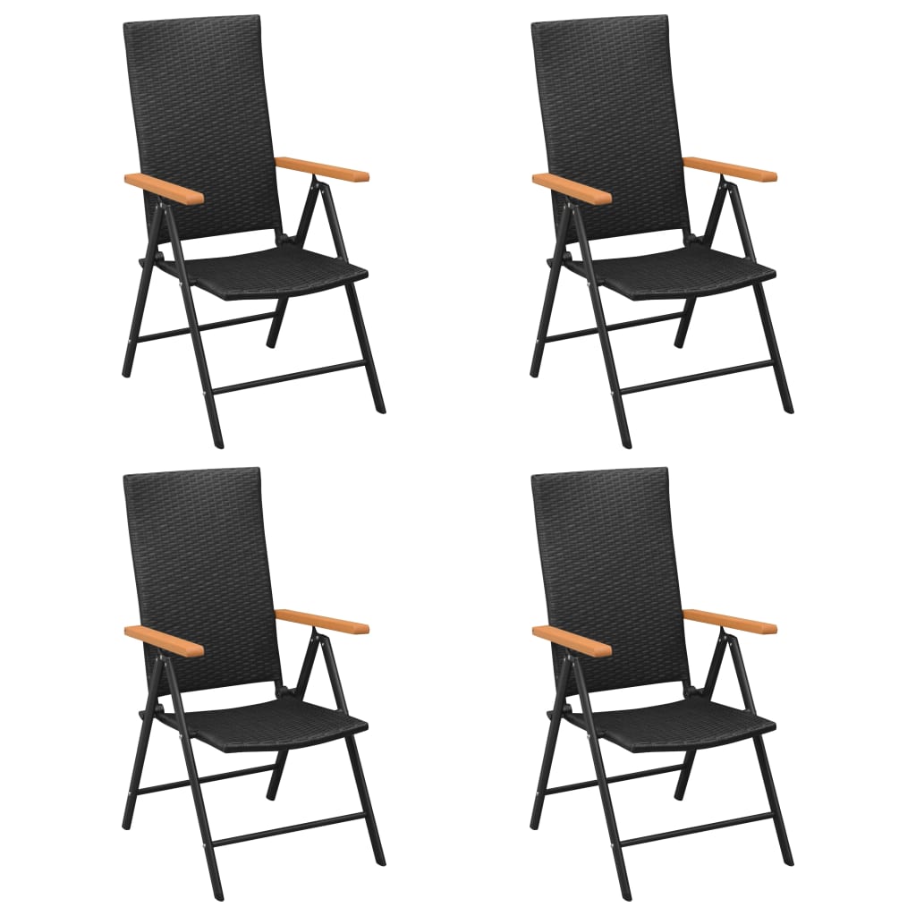 8720286228388_g_en_hd_1 vidaXL 5 Piece Garden Dining Set Black and Brown - Image 3