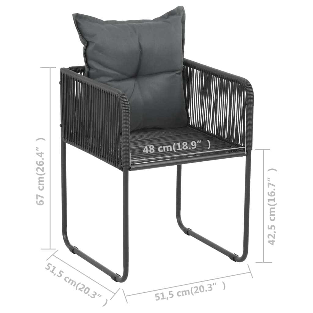 8720286228609_g_en_hd_8 vidaXL 3 Piece Garden Dining Set PVC Rattan Black - Image 10