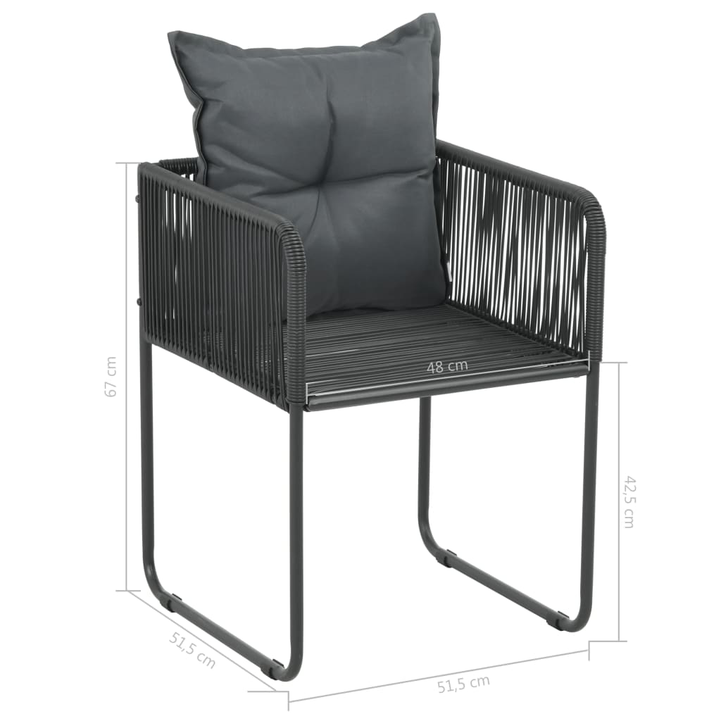 8720286228746_g_en_hd_7 vidaXL 5 Piece Garden Dining Set PVC Rattan Black and Brown - Image 9