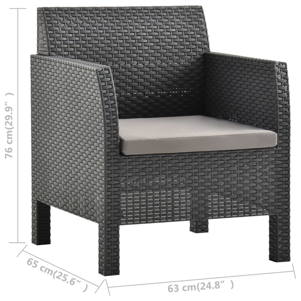 8720286231180_g_en_hd_7 vidaXL 2 Piece Garden Lounge Set with Cushion Rattan Anthracite - Image 8
