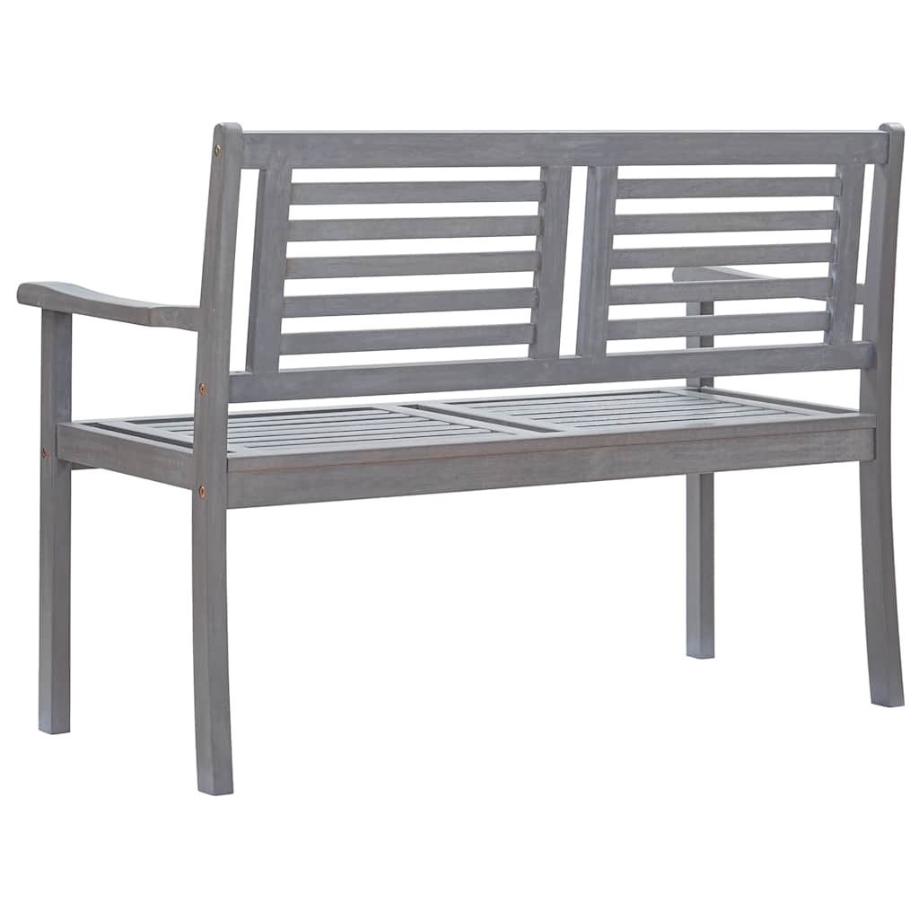 8720286234167_g_en_hd_3 vidaXL 2-Seater Garden Bench with Cushion 120 cm Grey Eucalyptus Wood - Image 4