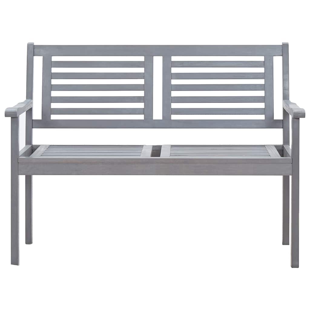 8720286234174_g_en_hd_2 vidaXL 2-Seater Garden Bench with Cushion 120 cm Grey Eucalyptus Wood - Image 3