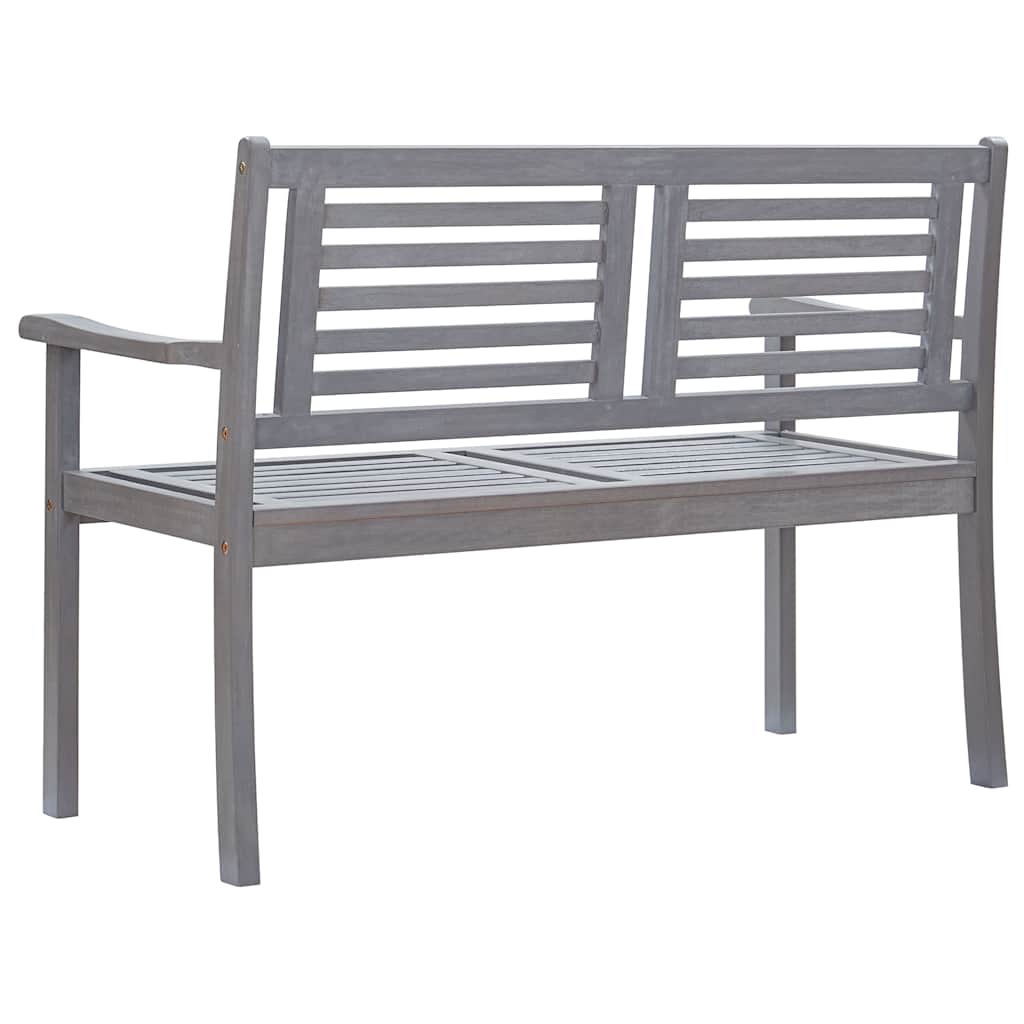 8720286234174_g_en_hd_3 vidaXL 2-Seater Garden Bench with Cushion 120 cm Grey Eucalyptus Wood - Image 4