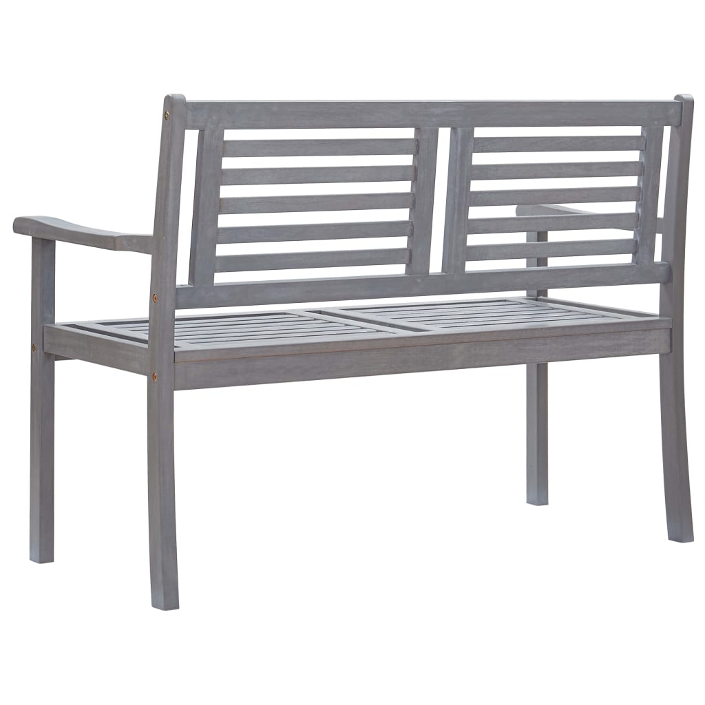 8720286234181_g_en_hd_3 vidaXL 2-Seater Garden Bench with Cushion 120 cm Grey Eucalyptus Wood - Image 4
