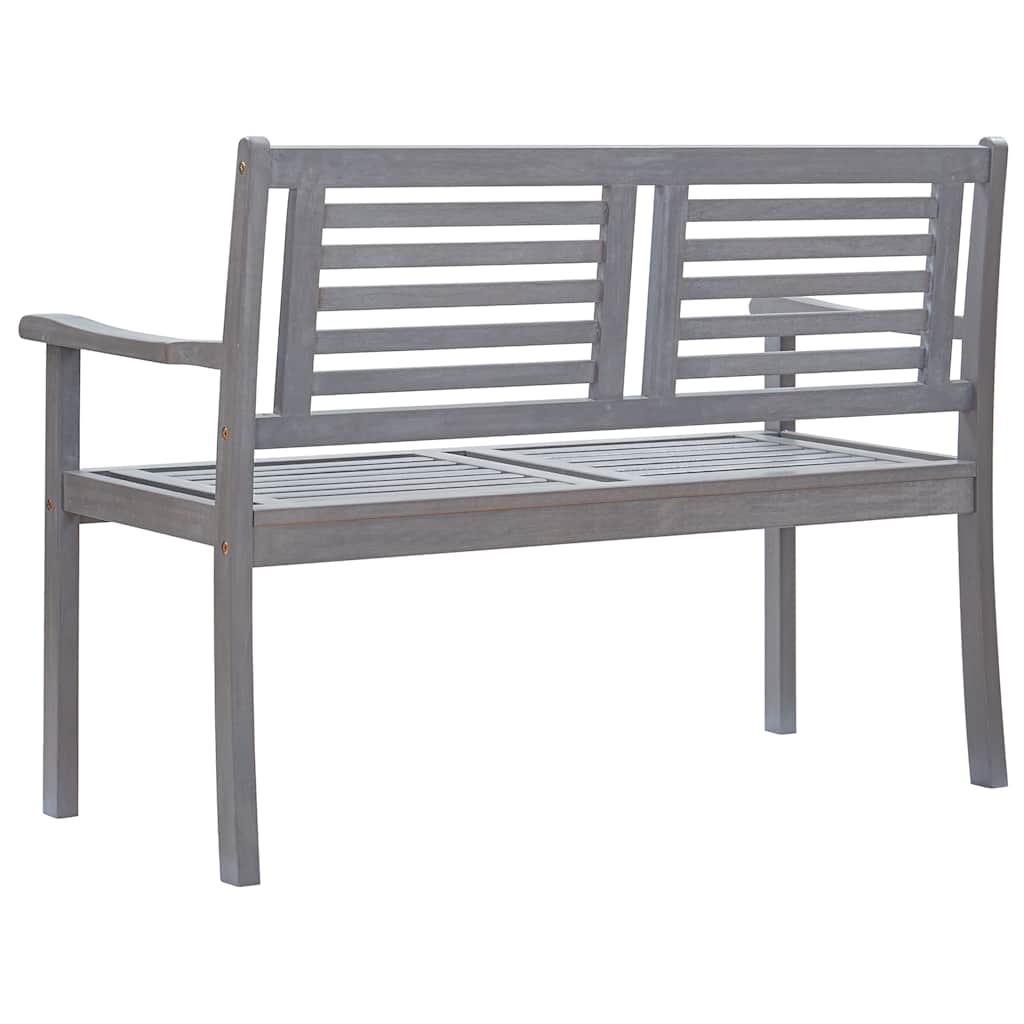 8720286234198_g_en_hd_3 vidaXL 2-Seater Garden Bench with Cushion 120 cm Grey Eucalyptus Wood - Image 4