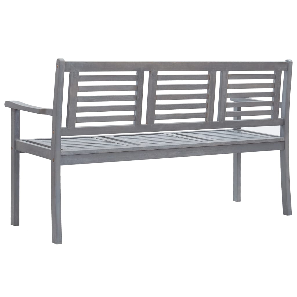 8720286234433_g_en_hd_3 vidaXL 3-Seater Garden Bench with Cushion 150 cm Grey Eucalyptus Wood - Image 4