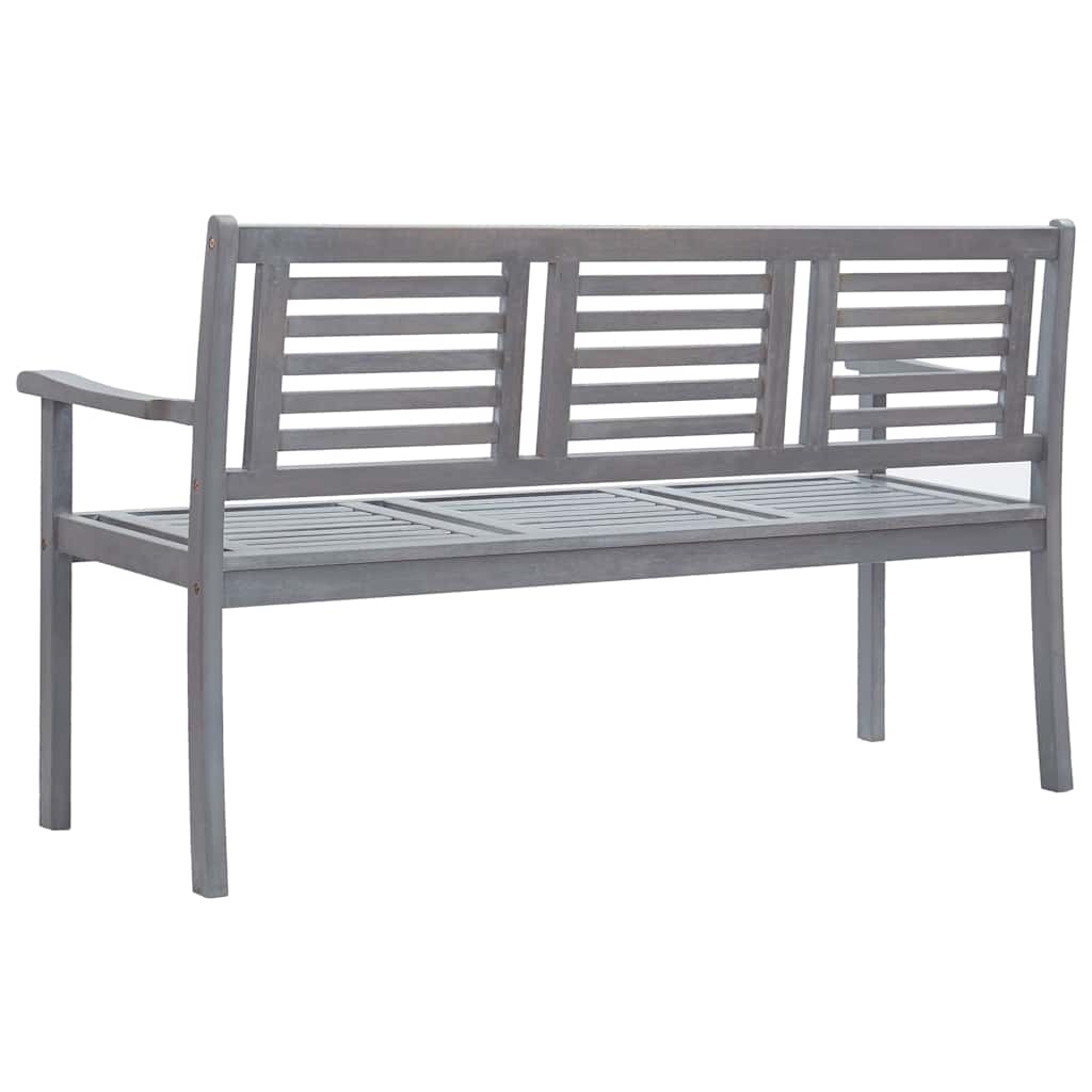 8720286234457_g_en_hd_3 vidaXL 3-Seater Garden Bench with Cushion 150 cm Grey Eucalyptus Wood - Image 4