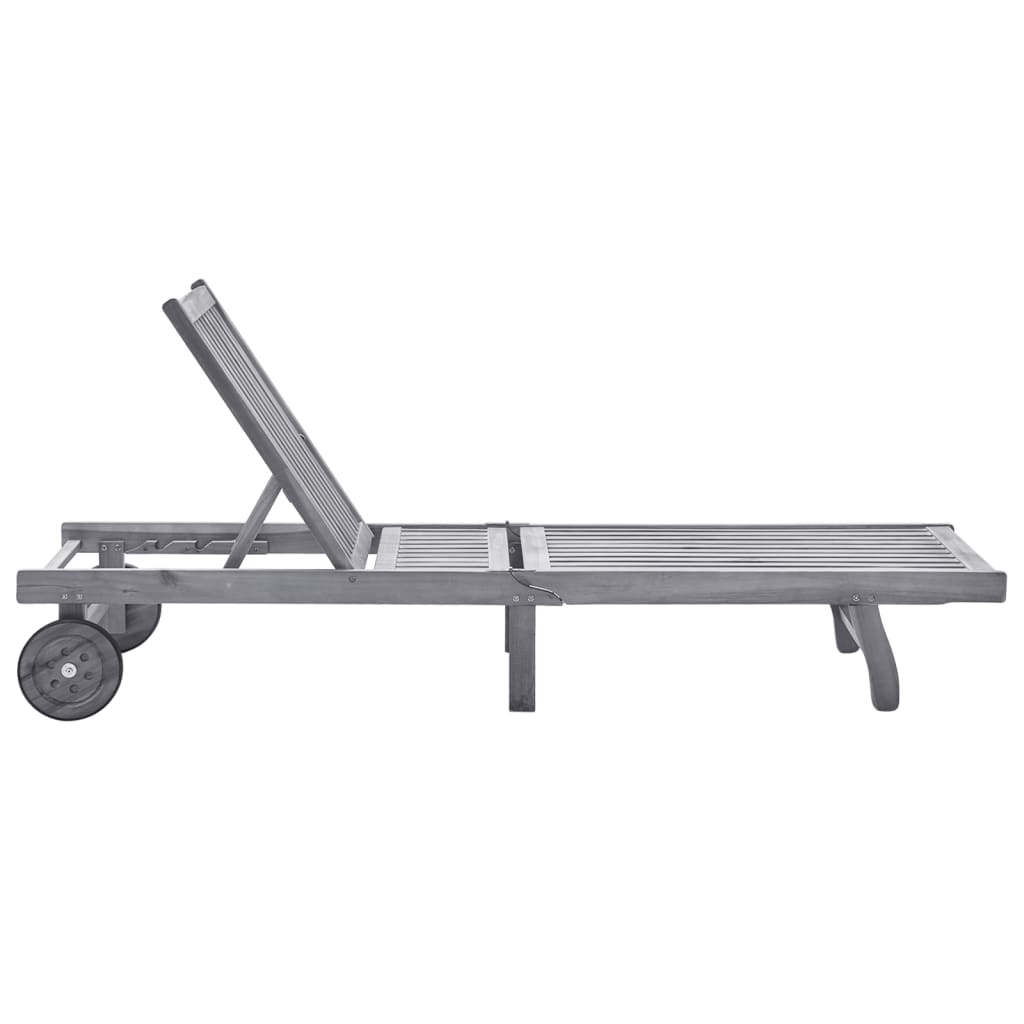 8720286237557_g_en_hd_1 vidaXL Garden Sun Lounger with Cushion Grey Solid Acacia Wood - Image 2