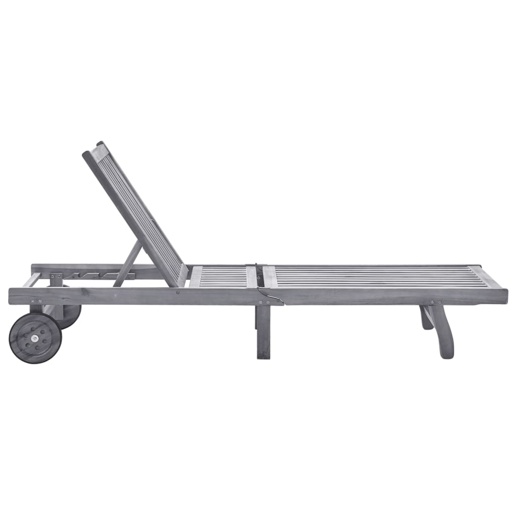8720286237649_g_en_hd_1 vidaXL Garden Sun Lounger with Cushion Grey Solid Acacia Wood - Image 2