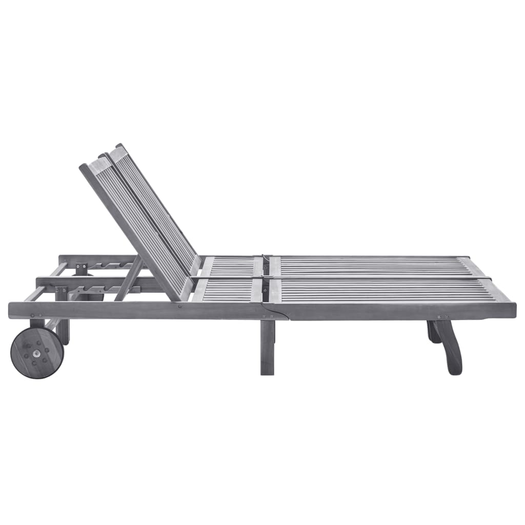 8720286237823_g_en_hd_1 vidaXL 2-Person Garden Sun Lounger with Cushion Grey Solid Acacia Wood - Image 2
