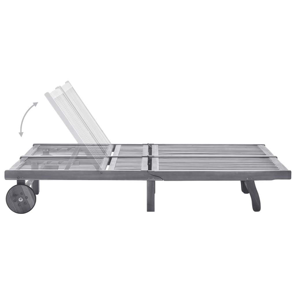 8720286237946_g_en_hd_2 vidaXL 2-Person Garden Sun Lounger with Cushion Grey Solid Acacia Wood - Image 3