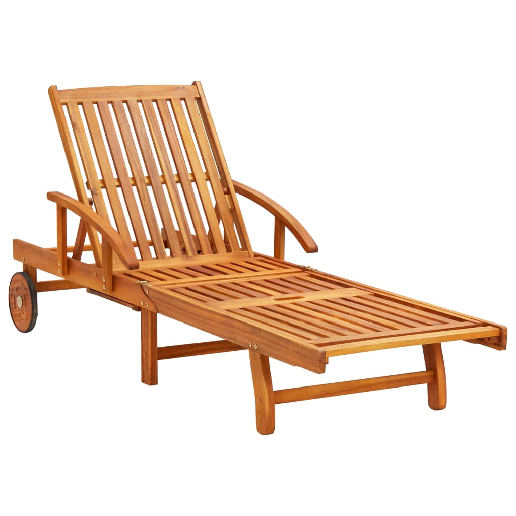 8720286240076_g_en_hd_1 vidaXL Garden Sun Lounger with Cushion Solid Acacia Wood - Image 2