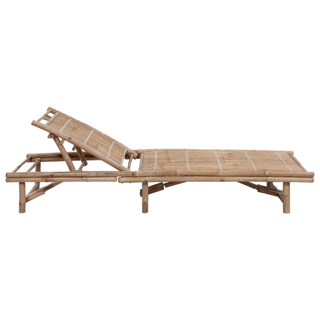 8720286240281_g_en_hd_2 vidaXL Garden Sun Lounger with Cushion Bamboo - Image 3