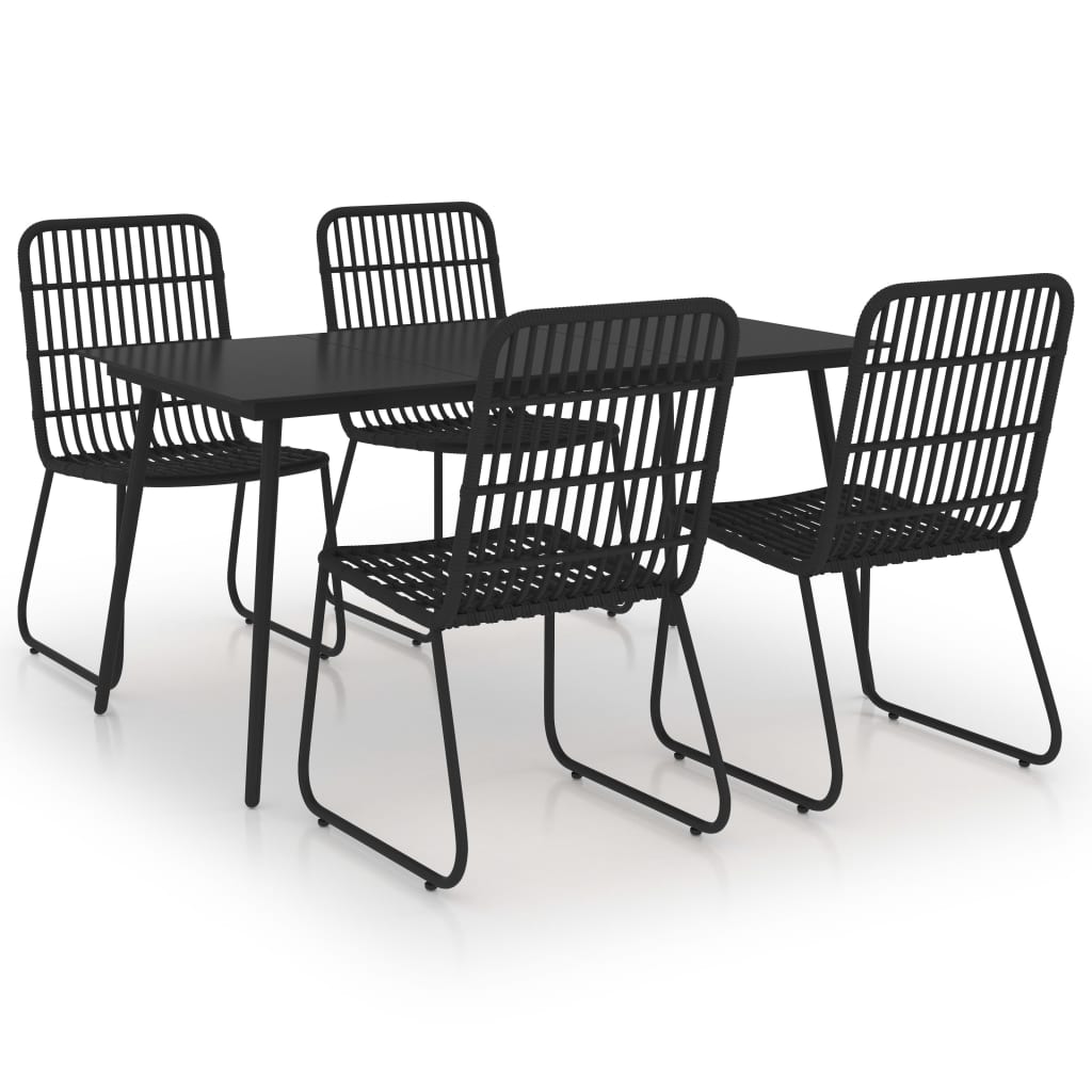 8720286241677_a_en_hd_1 vidaXL 5 Piece Outdoor Dining Set Poly Rattan and Glass - Image 2
