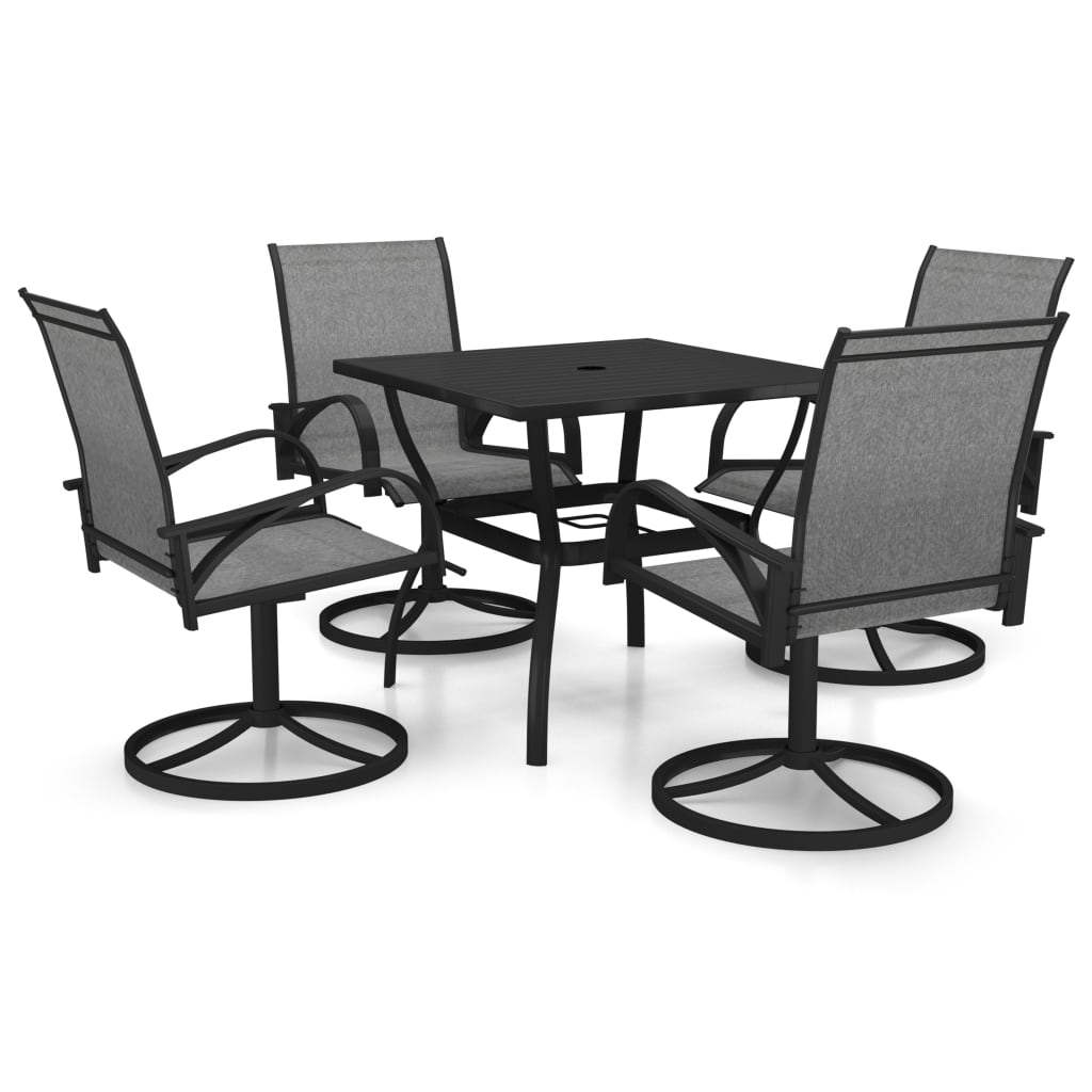 8720286242049_a_en_hd_1 vidaXL 5 Piece Garden Dining Set Textilene and Steel - Image 2