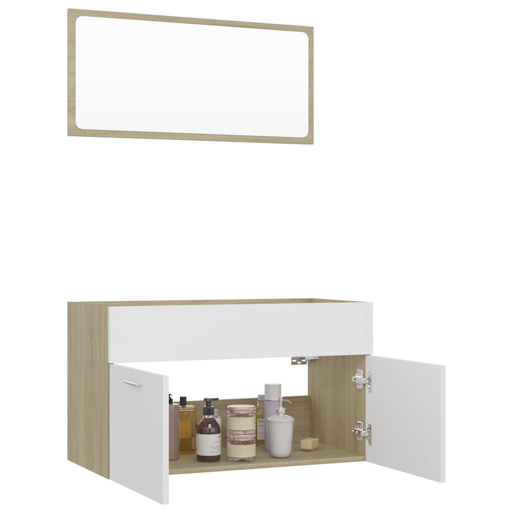8720286242810_g_en_hd_2 vidaXL 2 Piece Bathroom Furniture Set White and Sonoma Oak Engineered Wood - Image 4