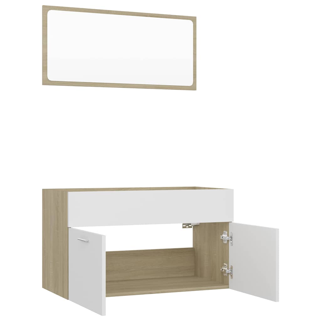 8720286242810_g_en_hd_4 vidaXL 2 Piece Bathroom Furniture Set White and Sonoma Oak Engineered Wood - Image 6