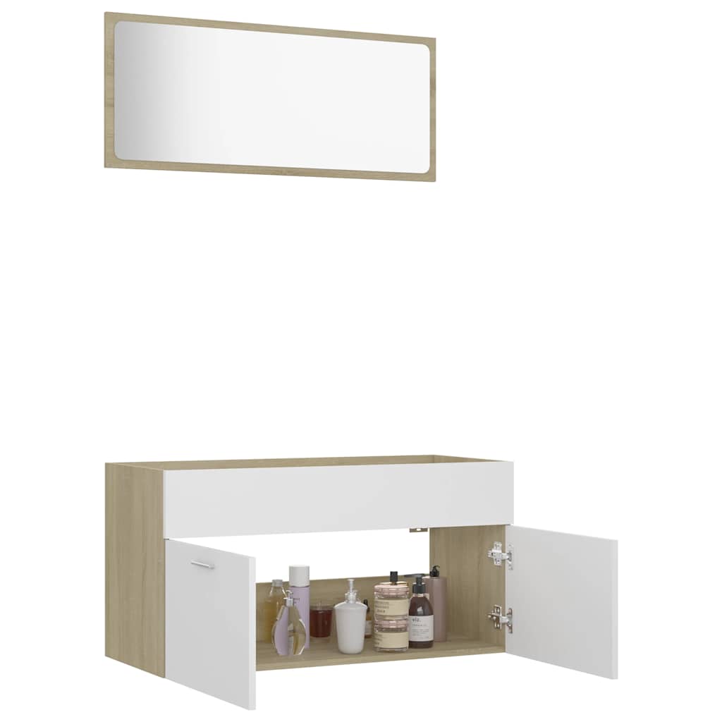 8720286242902_g_en_hd_2 vidaXL 2 Piece Bathroom Furniture Set White and Sonoma Oak Engineered Wood - Image 4