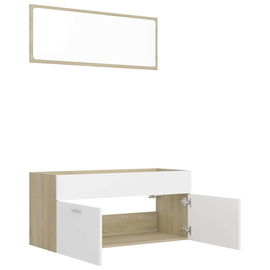 8720286242995_g_en_hd_3 vidaXL 2 Piece Bathroom Furniture Set White and Sonoma Oak Engineered Wood - Image 5