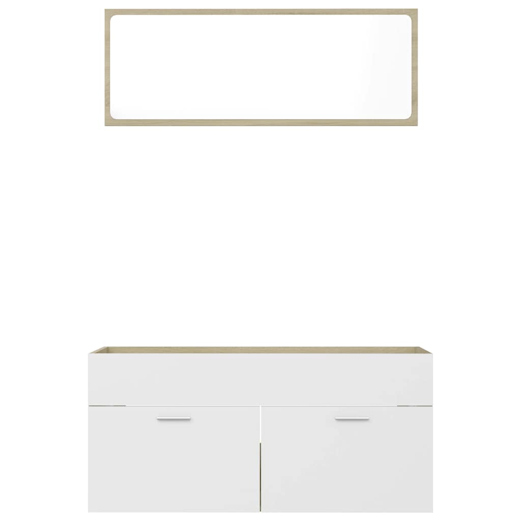 8720286242995_g_en_hd_4 vidaXL 2 Piece Bathroom Furniture Set White and Sonoma Oak Engineered Wood - Image 6
