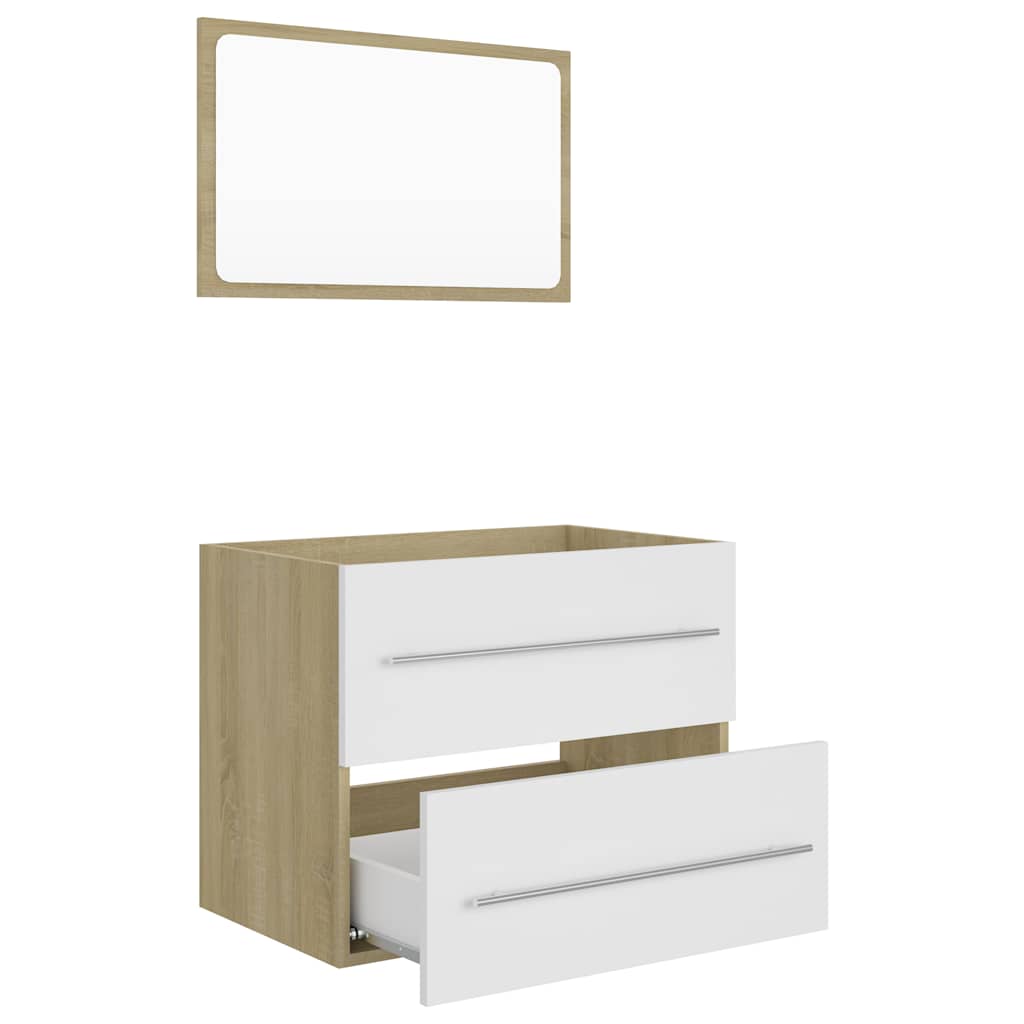 8720286243084_g_en_hd_1 vidaXL 2 Piece Bathroom Furniture Set White and Sonoma Oak Engineered Wood - Image 3