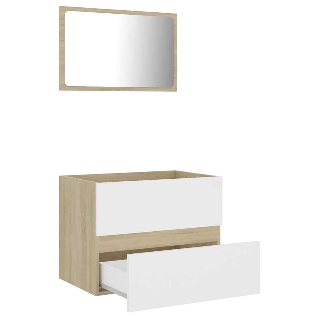 8720286243442_g_en_hd_1 vidaXL 2 Piece Bathroom Furniture Set White and Sonoma Oak Engineered Wood - Image 3