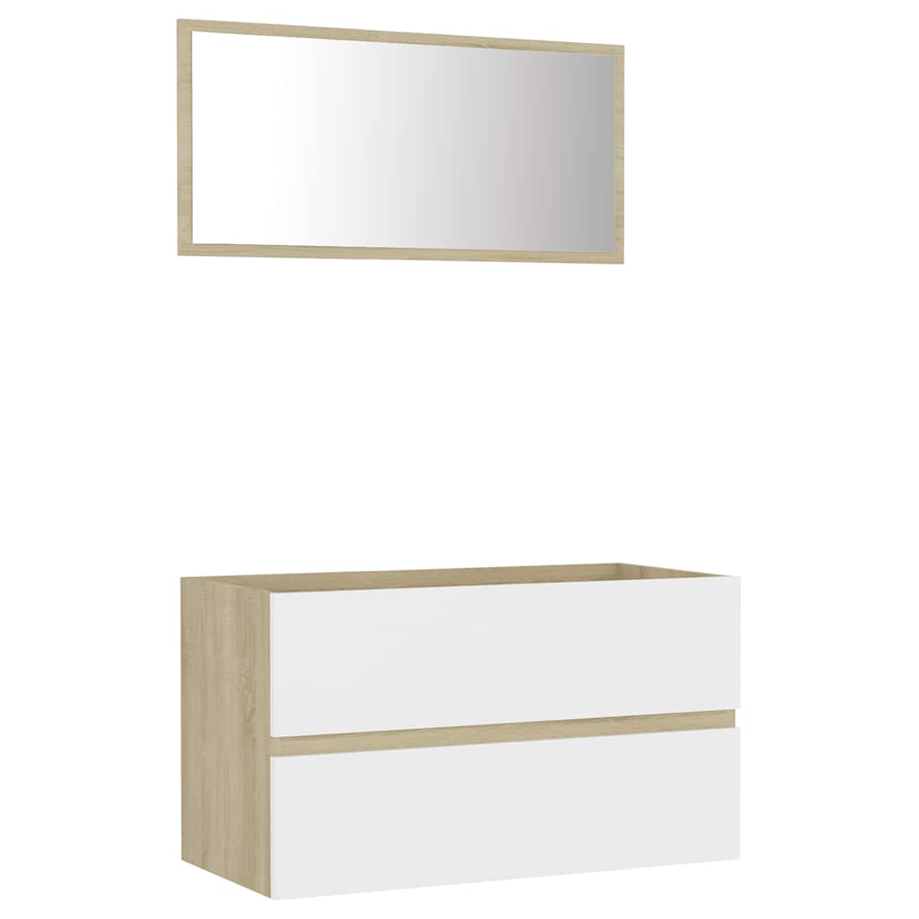 8720286243534_a_en_hd_1 vidaXL 2 Piece Bathroom Furniture Set White and Sonoma Oak Engineered Wood - Image 2