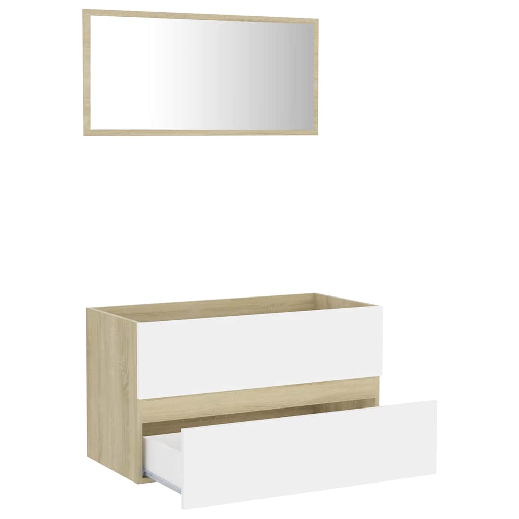 8720286243534_g_en_hd_1 vidaXL 2 Piece Bathroom Furniture Set White and Sonoma Oak Engineered Wood - Image 3