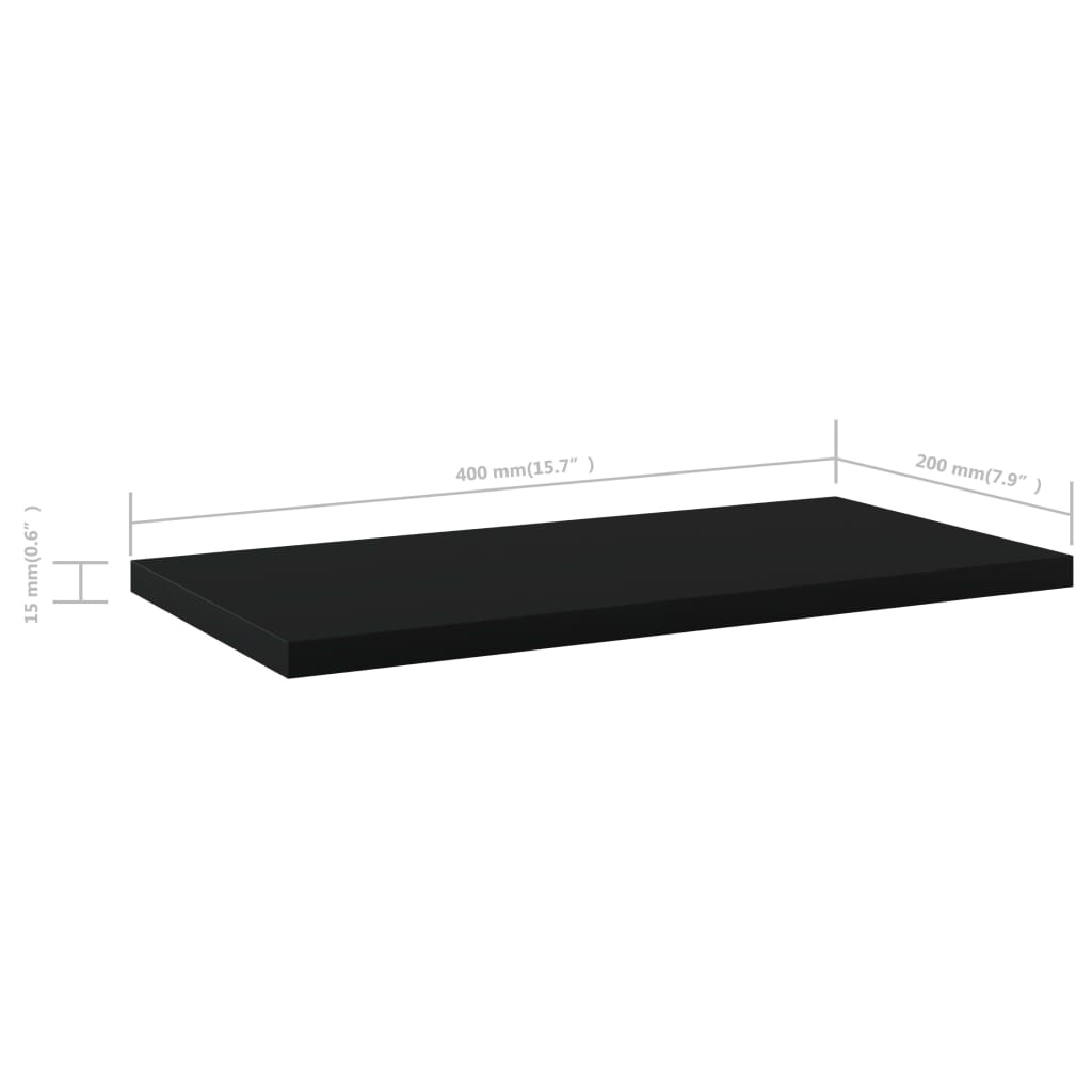 8720286243947_g_en_hd_4 vidaXL Bookshelf Boards 8 pcs Black 40x20x1.5 cm Engineered Wood - Image 5