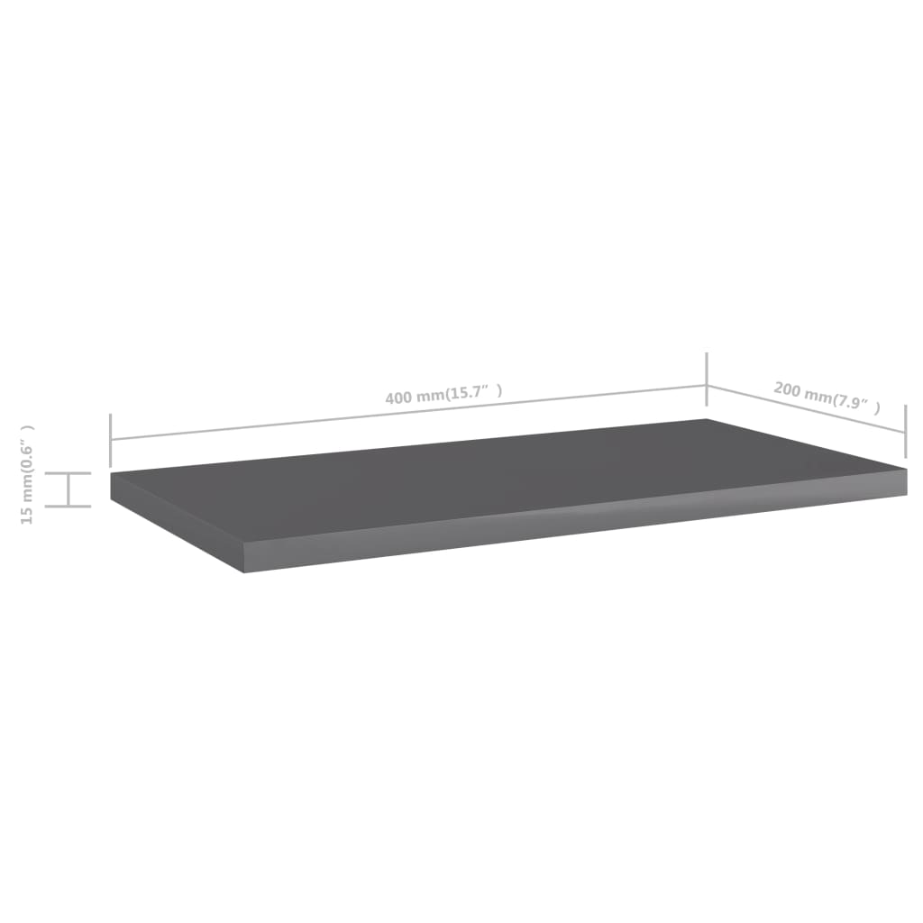 8720286244050_g_en_hd_4 vidaXL Bookshelf Boards 4 pcs High Gloss Grey 40x20x1.5 cm Engineered Wood - Image 5