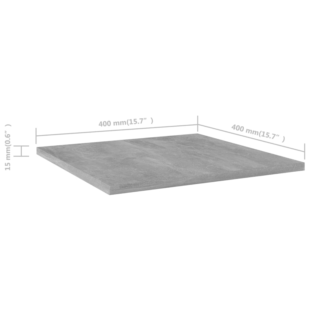 8720286244319_g_en_hd_4 vidaXL Bookshelf Boards 4 pcs Concrete Grey 40x40x1.5 cm Engineered Wood - Image 5