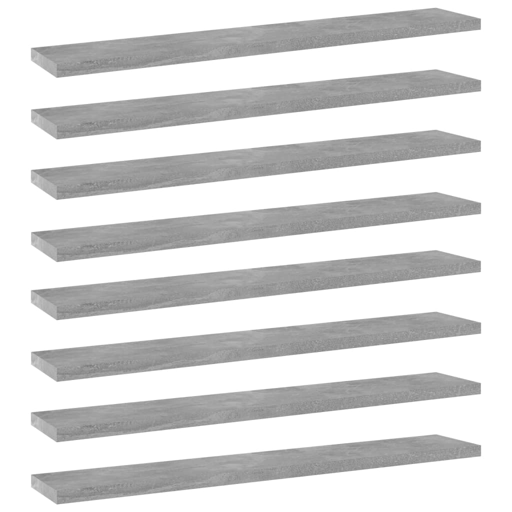 8720286244647_a_en_hd_1 vidaXL Bookshelf Boards 8 pcs Concrete Grey 60x10x1.5 cm Engineered Wood - Image 1