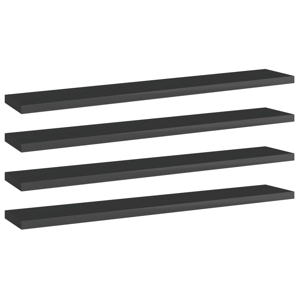 8720286244678_a_en_hd_1 vidaXL Bookshelf Boards 4 pcs High Gloss Black 60x10x1.5 cm Engineered Wood - Image 1