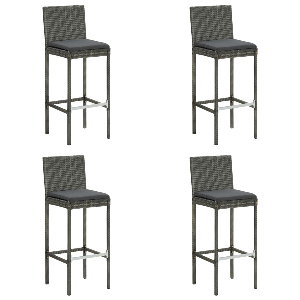 8720286247327_g_en_hd_1 vidaXL 5 Piece Outdoor Bar Set with Cushions Poly Rattan Grey - Image 3