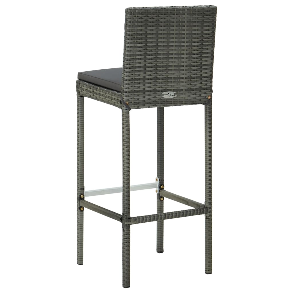 8720286247327_g_en_hd_5 vidaXL 5 Piece Outdoor Bar Set with Cushions Poly Rattan Grey - Image 7