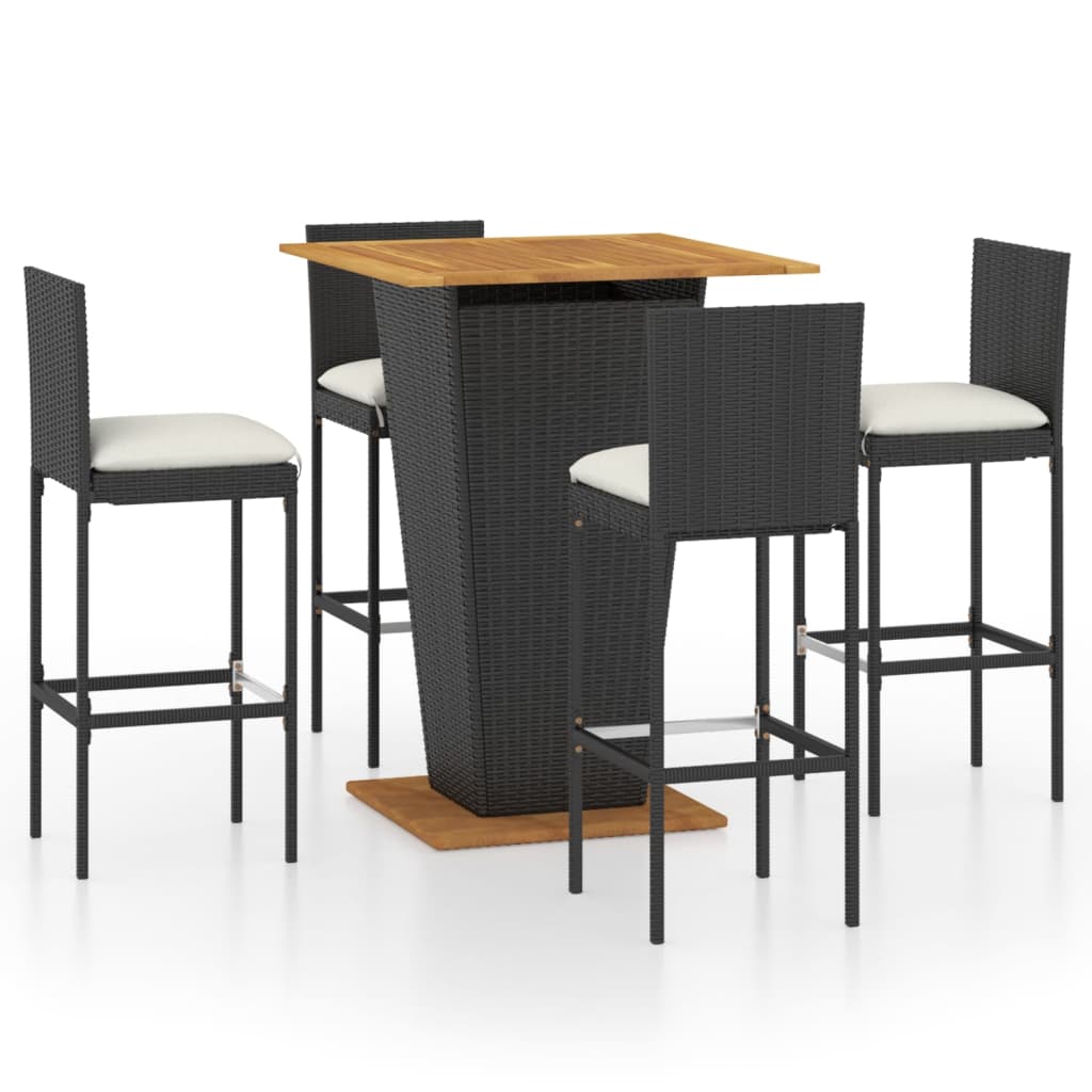 8720286247952_a_en_hd_1 vidaXL 5 Piece Garden Bar Set with Cushions Poly Rattan Black - Image 2