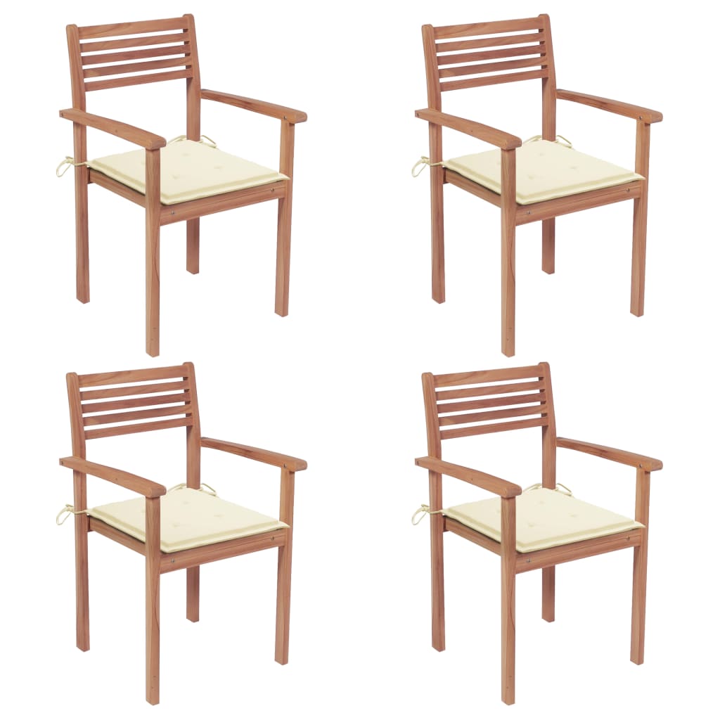 8720286262153_a_en_hd_1 vidaXL Garden Chairs 4 pcs with Cream Cushions Solid Teak Wood - Image 1