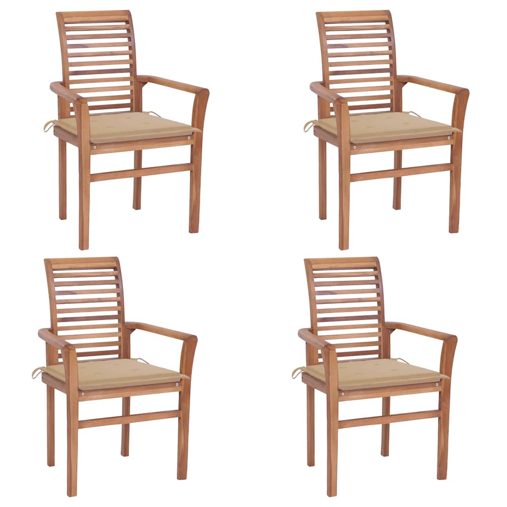8720286265499_a_en_hd_1 vidaXL Dining Chairs 4 pcs with Beige Cushions Solid Teak Wood - Image 1