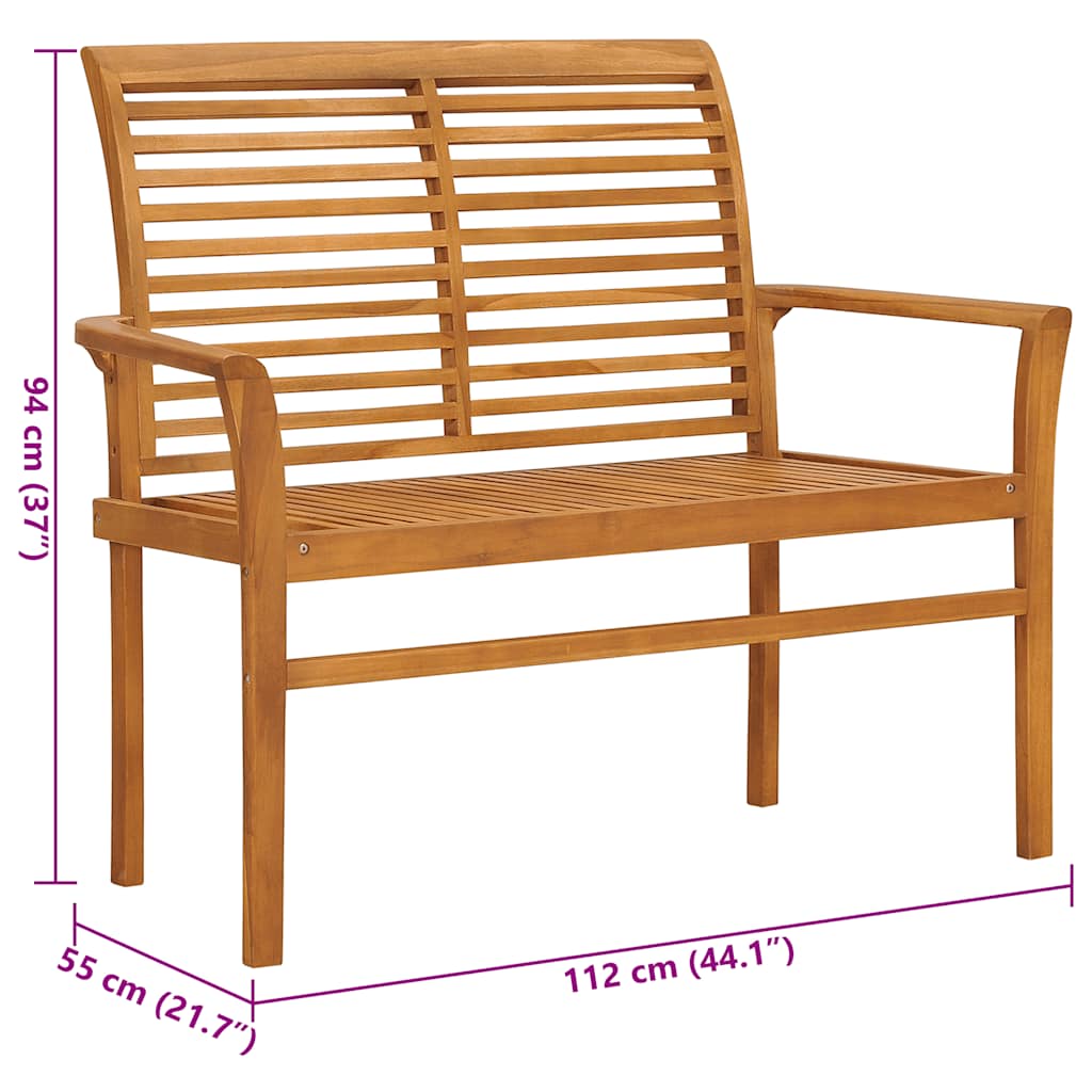 8720286265819_g_en_hd_7 vidaXL Garden Bench with Taupe Cushion 112 cm Solid Teak Wood - Image 8